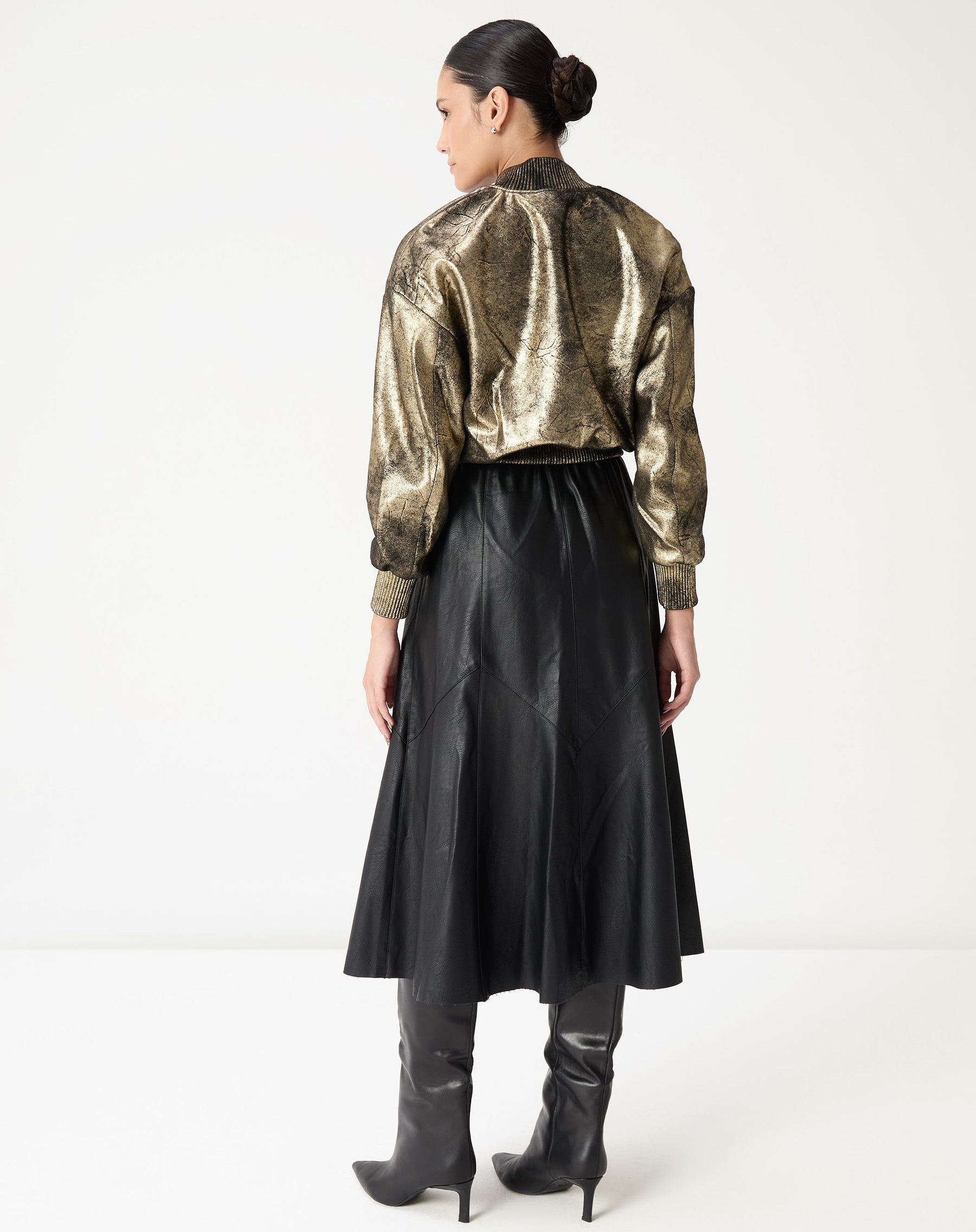 Saia Midi Statement Essential - Preto