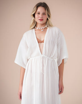 Vestido Longo Infinito Branco - Branco