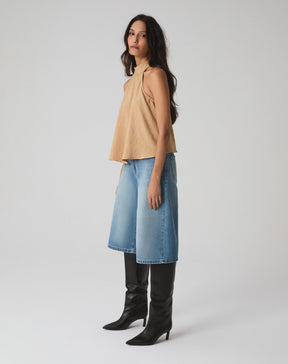 BLUSA FRENTE ÚNICA - AREIA