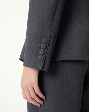 BLAZER SLIM ABOTOAMENTO DUPLO ALFAIATARIA - CINZA