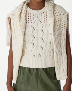 REGATA TRICOT PONTO DIFERENCIADO - BEGE