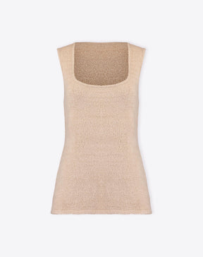 REGATA ALONGADA DE TRICOT - BEGE