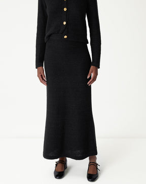 SAIA LONGA TRICOT - PRETO