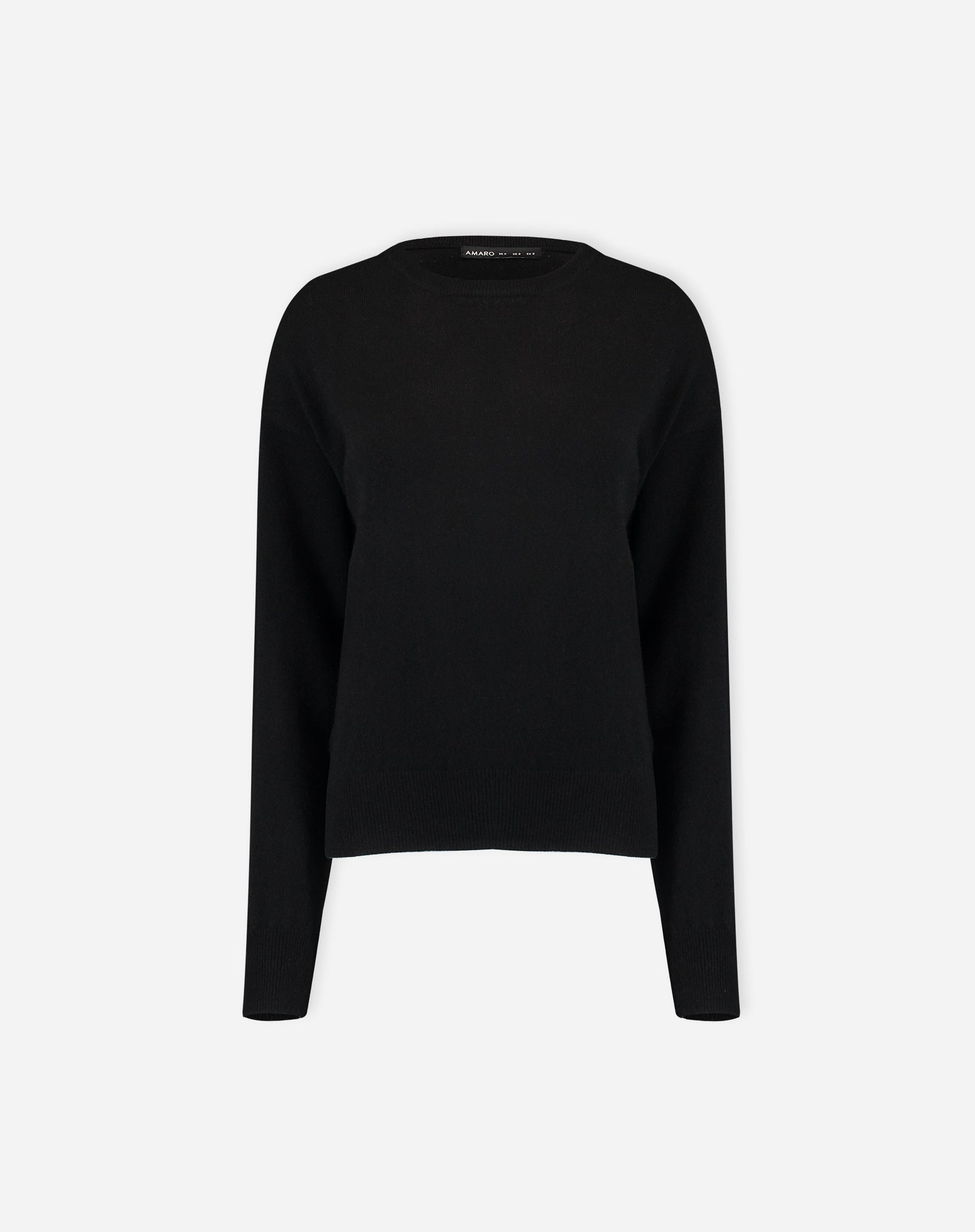 SUÉTER CASHMERE DELUXE GOLA CARECA - PRETO