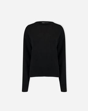 SUÉTER CASHMERE DELUXE GOLA CARECA - PRETO