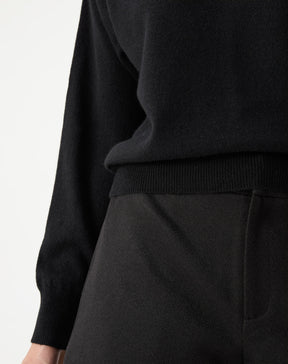 SUÉTER CASHMERE DELUXE GOLA CARECA - PRETO