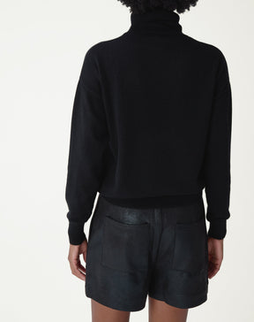SUÉTER GOLA ALTA  - PRETO