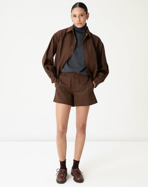 SUÉTER CASHMERE DELUXE GOLA ALTA  - CINZA MESCLA ESCURO
