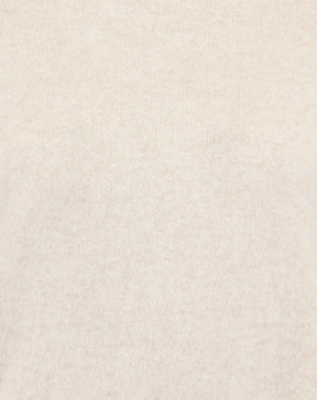 SUÉTER CASHMERE DELUXE GOLA ALTA  - AREIA