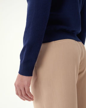 SUÉTER GOLA POLO MANGA LONGA - AZUL MARINHO
