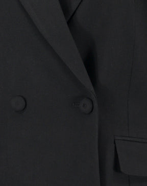 BLAZER SLIM ABOTOAMENTO DUPLO ALFAIATARIA - PRETO