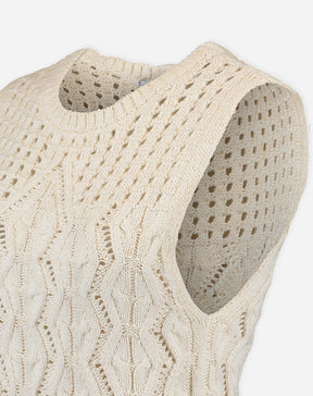 REGATA TRICOT PONTO DIFERENCIADO - BEGE