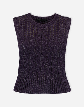 REGATA TRICOT PONTO DIFERENCIADO - ROXO
