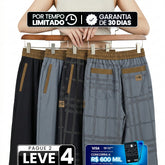 [Leve 4, Pague Só 2!] Calça Capri Maya Feminina em Poliéster e Elastano de Caimento Fluido com Cós Ajustável e Bolsos Contrastantes