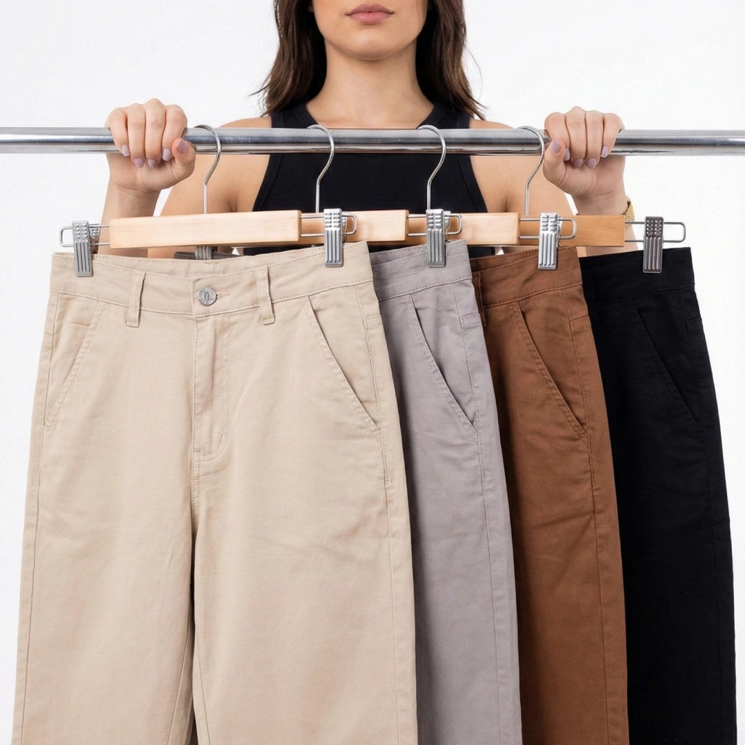 [Leve 4, Pague Só 2!] Bermuda Maira Feminina em Sarja de Algodão Soft e Elastano de Cintura Alta com Modelagem que Valoriza