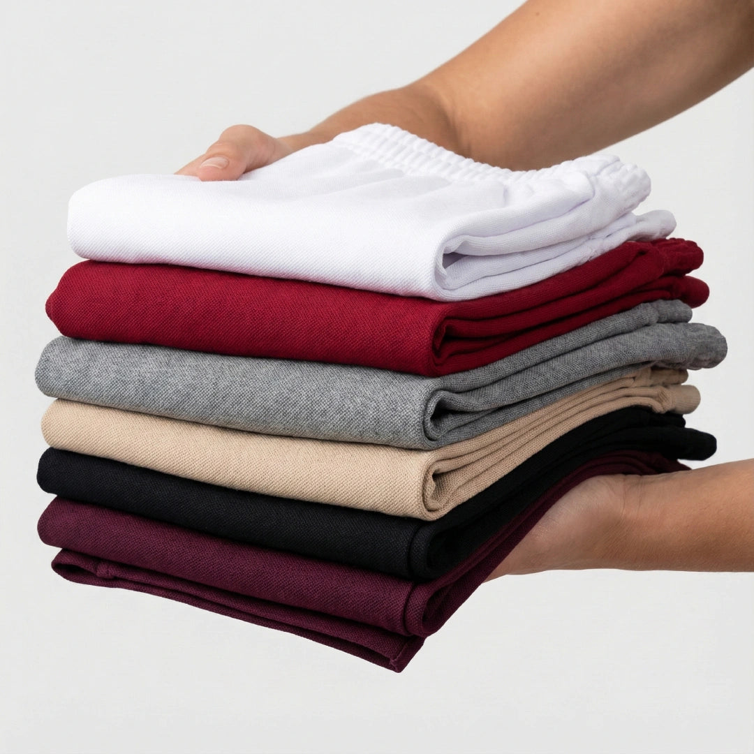 [Leve 6, Pague Só 3!] Calça Feminina Naira em Malha Piquet Texturizada e Viscose com Elastano de Toque Macio com Vinco Frontal Estruturado