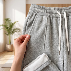 [Leve 3, Pague Só 2!] Calça Lunara Feminina em Algodão, Poliéster e Elastano de Cintura Alta com Cordão de Ajuste em Contraste
